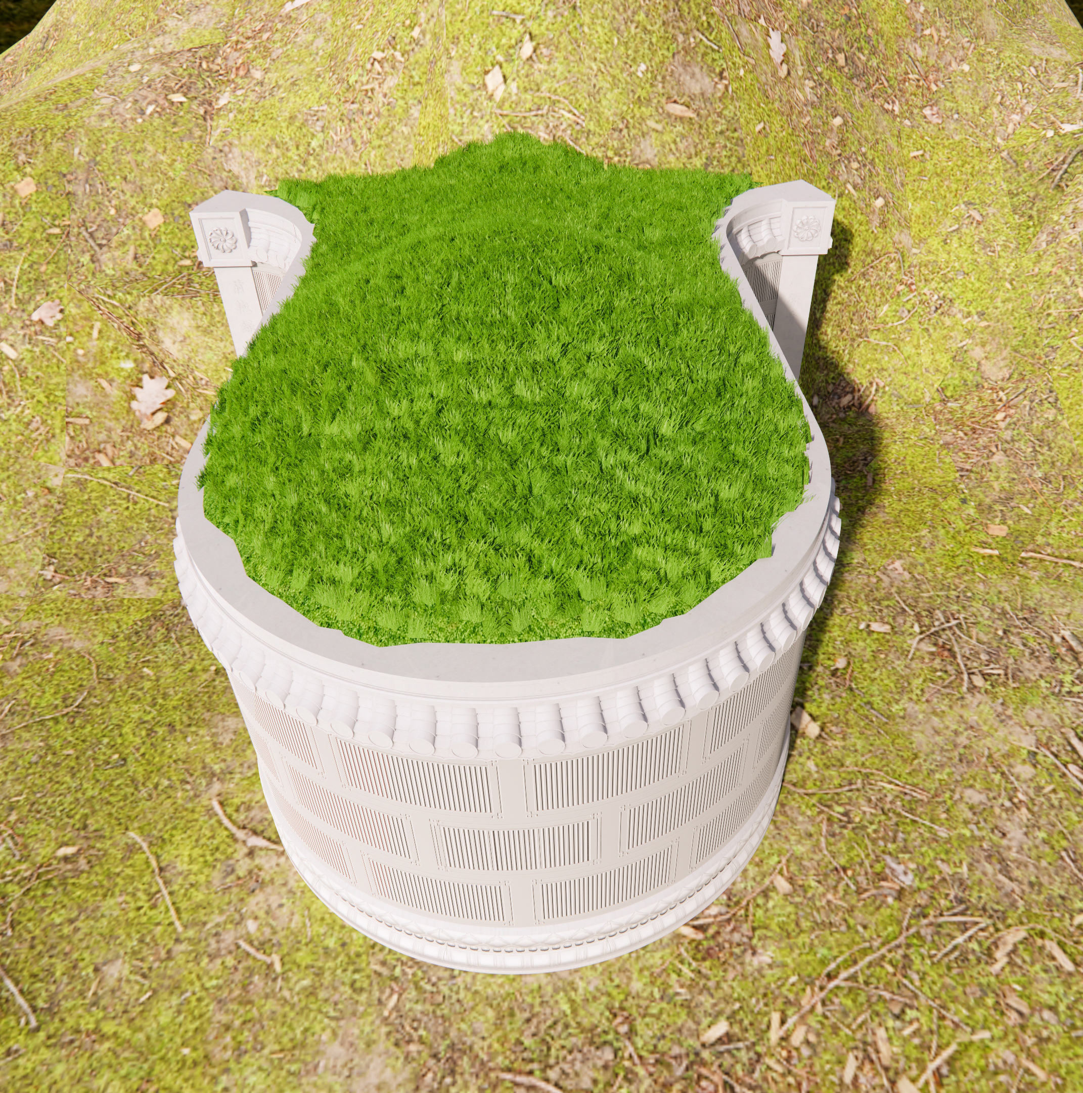 9尺8 圆头直尾坟 传统石材坟墓 正面图 侧面图 图片预览