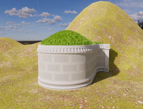 9尺8 圆头直尾坟 传统石材坟墓