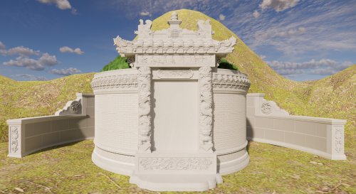 9尺6~9尺8 鱼尾坟+围手 加厚高端定制款